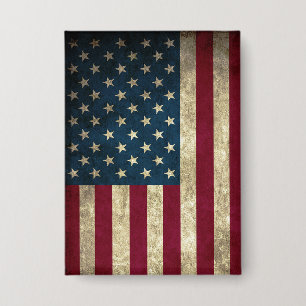 Chapa Bandera Retro de Estados Unidos
