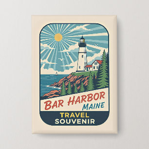 Chapa Bar Harbor, Maine Faro Retro años 50