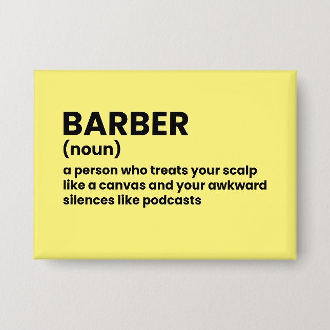 Chapa Barber Significa Humor (Anverso)
