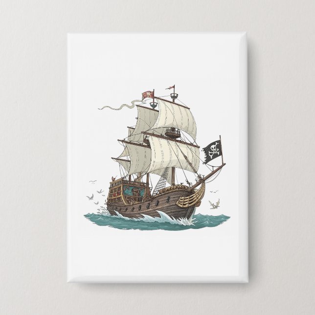 Chapa Barco Pirata (Anverso)