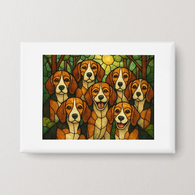 Chapa Beagle Buttons  einfach süss (Anverso)