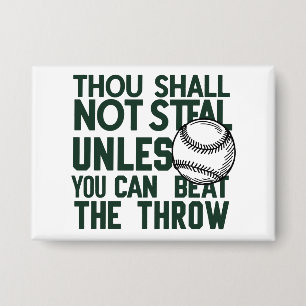Chapa Béisbol robando camiseta de humor