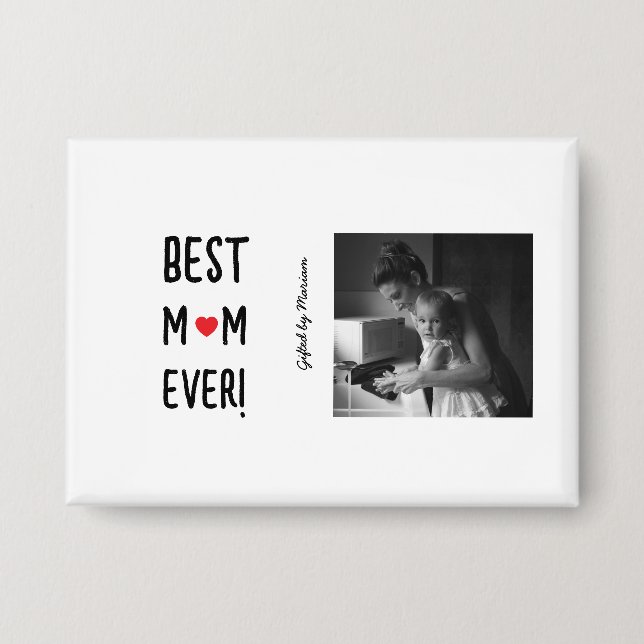 Chapa Best Mom Ever Customizable Name (Anverso)