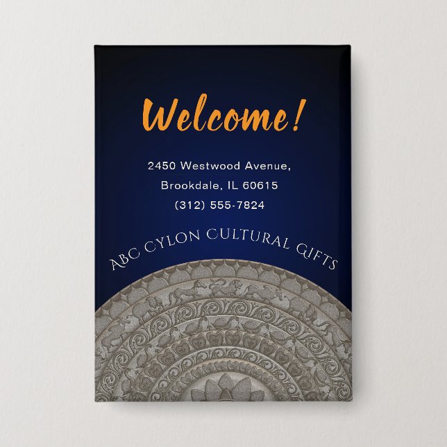 Chapa Bienvenida de Sri Lanka (Anverso)