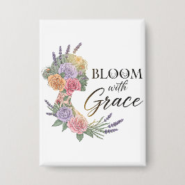 Chapa Bloom con Grace Elegent Floral Woman Silhouette