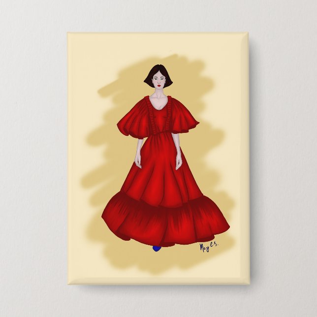 Chapa Bold Red Design with Contrasting Shoe Detail (Anverso)