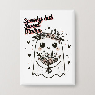 Chapa Bolso De Tela Cute Ghost Mom – Spooky Sweet Mother
