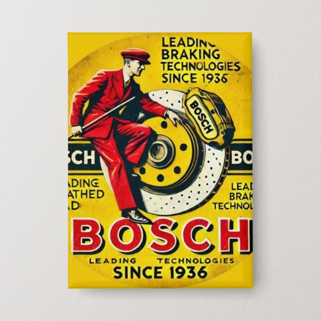 Chapa Bosch Vintage Style retro charm (Anverso)
