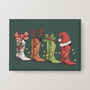 Chapa Bota de vaquero Navidad occidental vaquera país Na