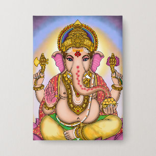 Chapa Botones de diseñador del Señor Ganesha