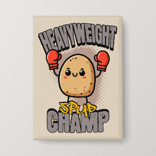 Chapa Boxeo de Patata Campeón Peso Pesado Spud