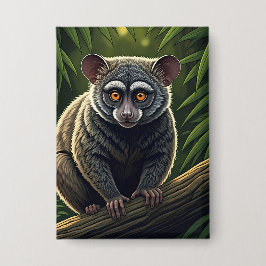 Chapa Bush Baby Perched on Jungle Branch
