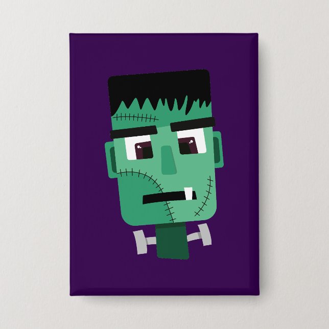 Chapa Cabeza del Monstruo de Frankenstein (Anverso)