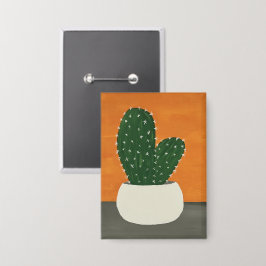 Chapa Cactus postizas de acrílico gris y naranja