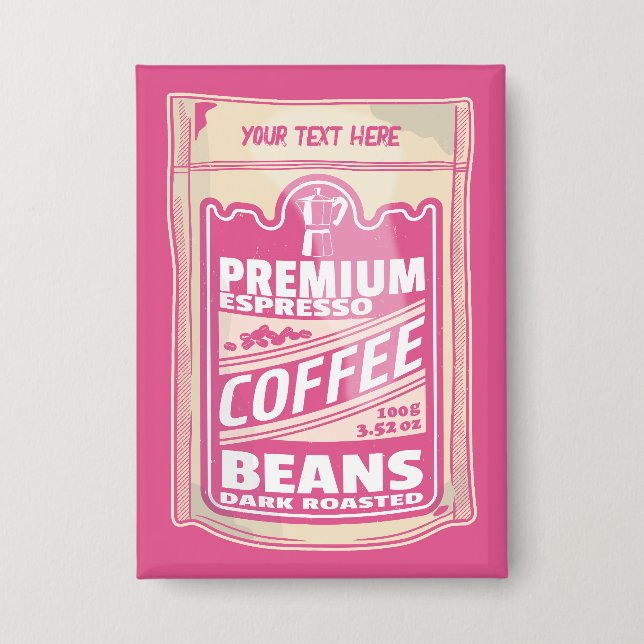 Chapa Café espresso premium frijoles de comida rosa pop  (Anverso)