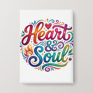 Chapa Camiseta Heart & Soul – Amor e Pasiones Inspirador