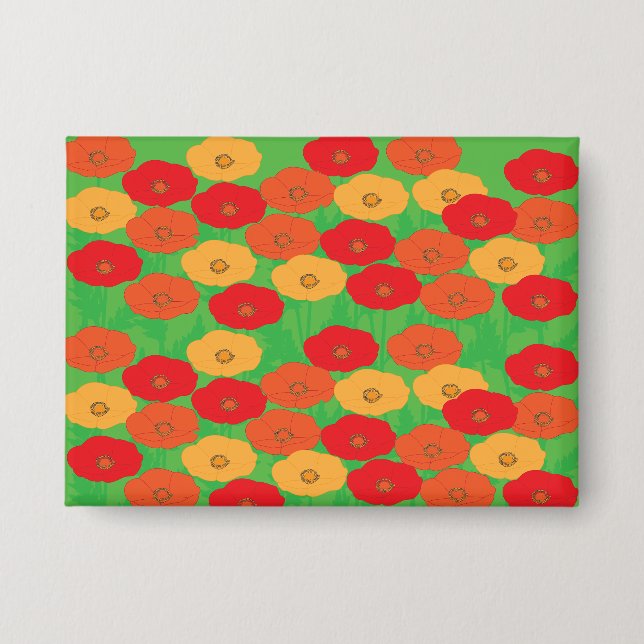 Chapa Campo de flores de amapola (Anverso)