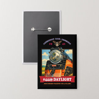 Chapa Cartel Antiguo de la Locomotora de Vapor SP GS-4 d