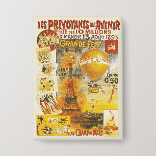 Chapa Cartel de la Gran Fiesta Antigüedades de París