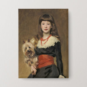 Chapa Chica con perro de Sargent Retrato de Beatrice Tow