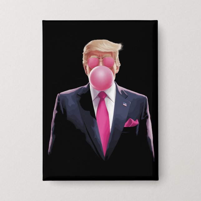 Chapa Chicle Burbuja Trump (Anverso)