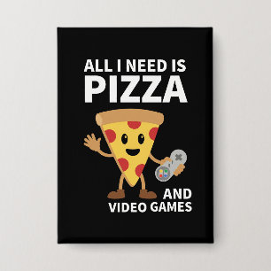 Chapa Chico divertido jugador de pizza videojuego entusi