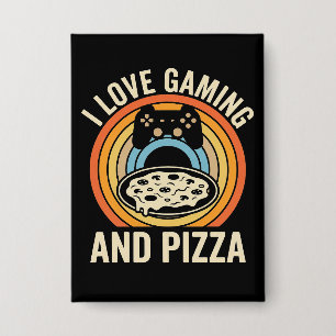 Chapa Chico entusiasta de la pizza de videojuegos divert