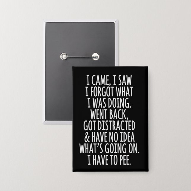 Chapa Ciudadano Mayor Vine Vi Olvidé Qué Era  (Anverso/Reverso)