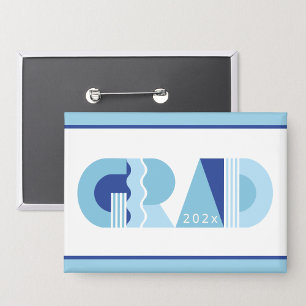 Chapa Clase de graduación de 2026 regalo azul