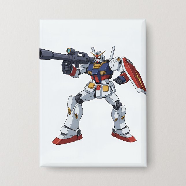 Chapa Classic Retro RX-78-2 Gundam Mecha Anime Illustrat (Anverso)
