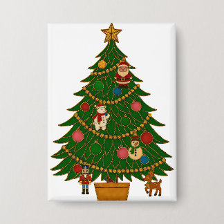 Chapa Cloisonne Art Christmas Tree Character Ornaments