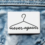 Chapa Cloth Hanger Never Again Pro Choice<br><div class="desc">Make a bold statement with this witty "Cloth Hanger Never Again Pro Choice" t-shirt! Perfect for those who want to stand up for reproductive rights with style , this tee features a minimalist, line-art illustration of a cloth hanger, eye-catching as it is empowering. Crafted for those unafraid to make their...</div>