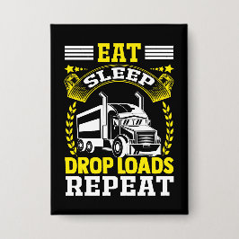 Chapa Comer, dormir, dejar caer cargas Camionero Funny C