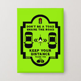 Chapa Concienciación sobre la seguridad vial en las bici