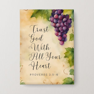 Chapa Confía en Dios con Todo tu Corazón Proverbios 3:5-