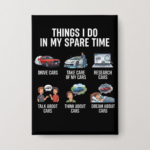 Chapa Cosas que hago en mi tiempo libre Camiseta diverti