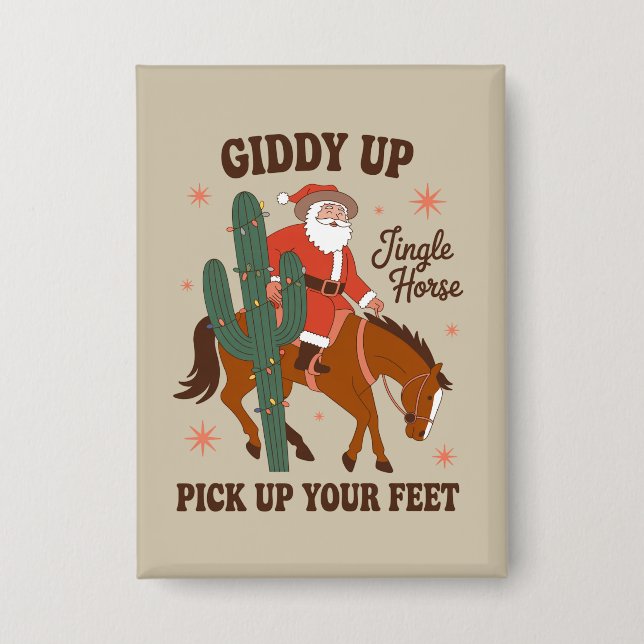 Chapa Cowboy Giddy Up Jingle Horse Toma Tus Pies (Anverso)
