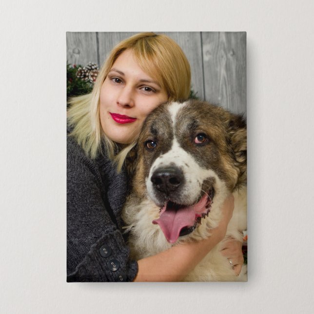 Chapa Crea tu propia foto personalizada (Anverso)