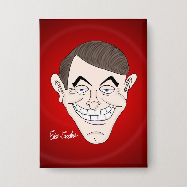 Chapa creepy businessman with money ears (Anverso)