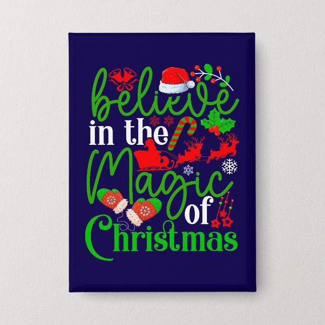 Chapa Creer En La Magia De Los Navidades-82307 (Anverso)