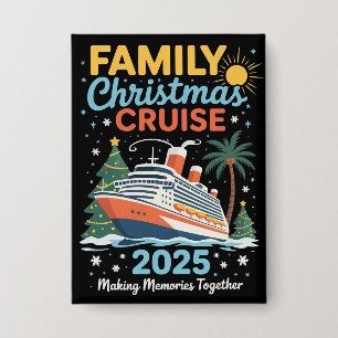 Chapa Crucero de Navidad Familiar 2025 Fiesta Navideña
