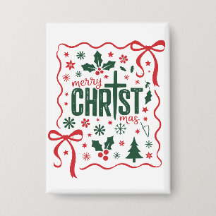 Chapa Cruz de Navidad Cristiana Signo Jesucristo Fe