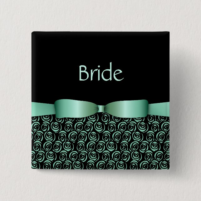 Chapa Cuadrada 100 rosetones que casan los botones - Aquamarine (Anverso)