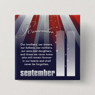 Chapa Cuadrada 11 de septiembre - Pin patriótico de la