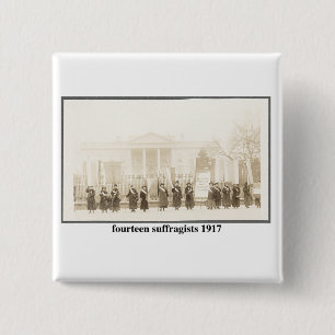Chapa Cuadrada 14 Sufragistas, 1917