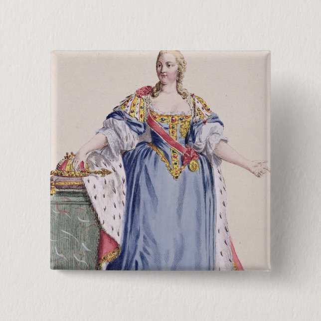 Chapa Cuadrada 1717-80) emperatrices de Maria Teresa (de Austria, (Anverso)
