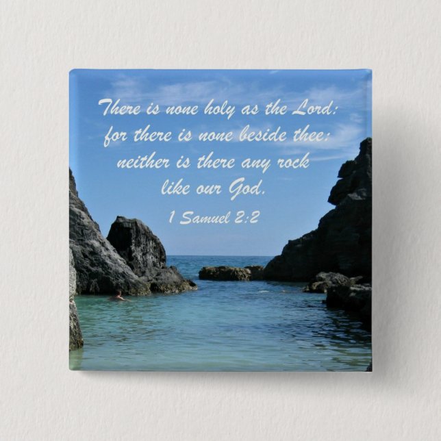 Chapa Cuadrada 1 Samuel 2:2 (Anverso)