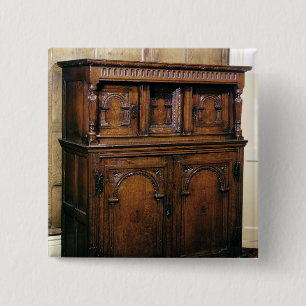 Chapa Cuadrada 24: Armario de Pasillo, roble, c.1600