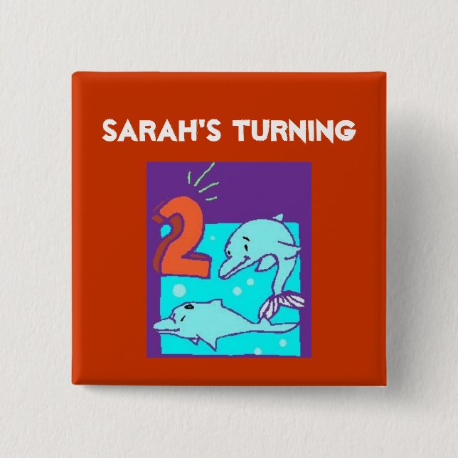 Chapa Cuadrada 2.º nacimiento de delfines (Anverso)