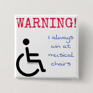 Chapa Cuadrada 2" Badge - sillas musicales